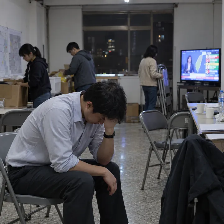 冷清的競選總部